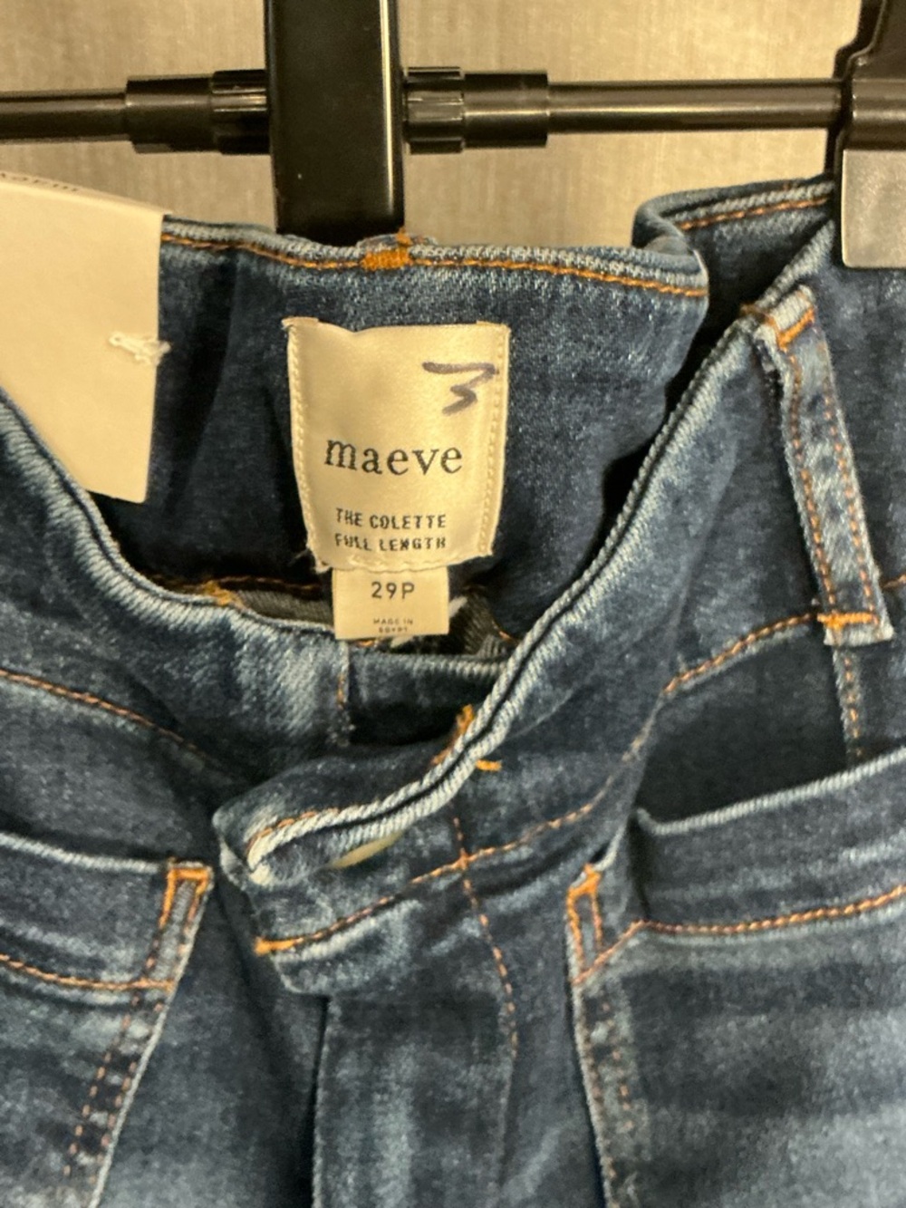 Maeve Dark Blue Wide-Leg Jeans Size 29x29 - Picture 11 of 12